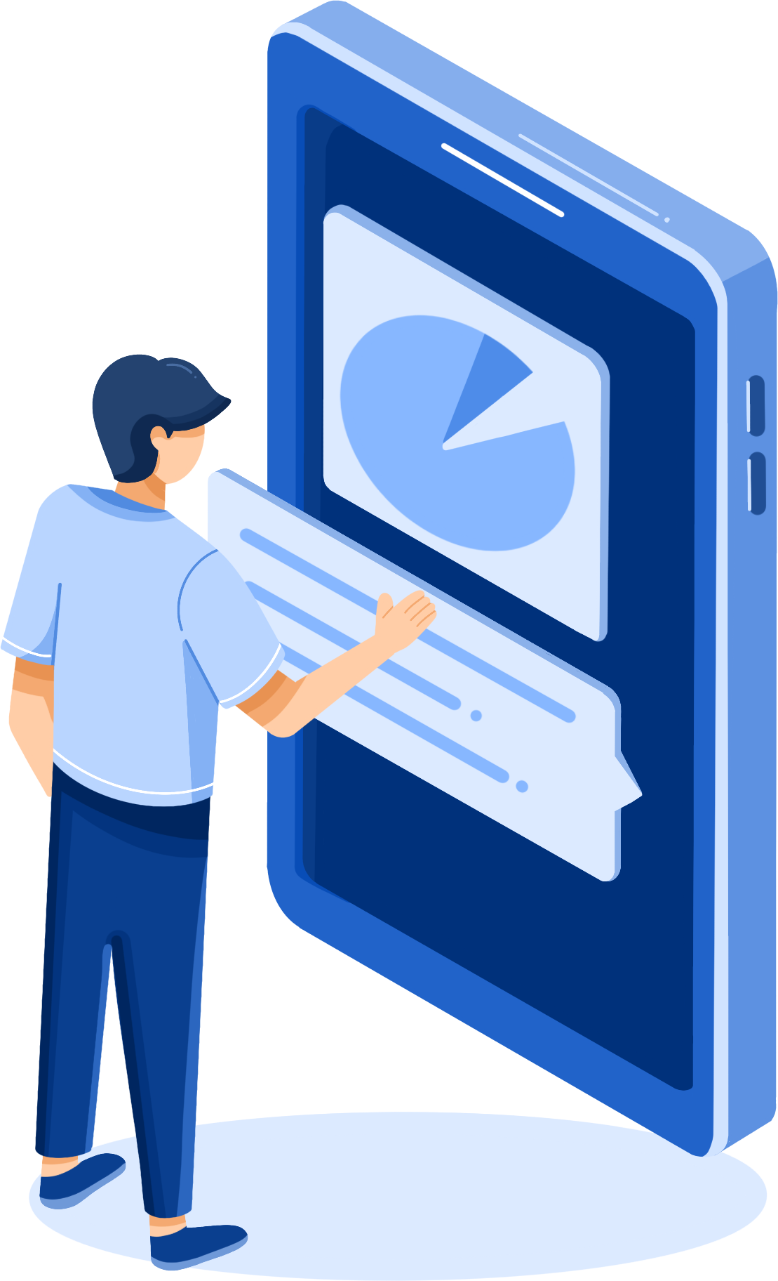 手机商务教育图片插画如何画？