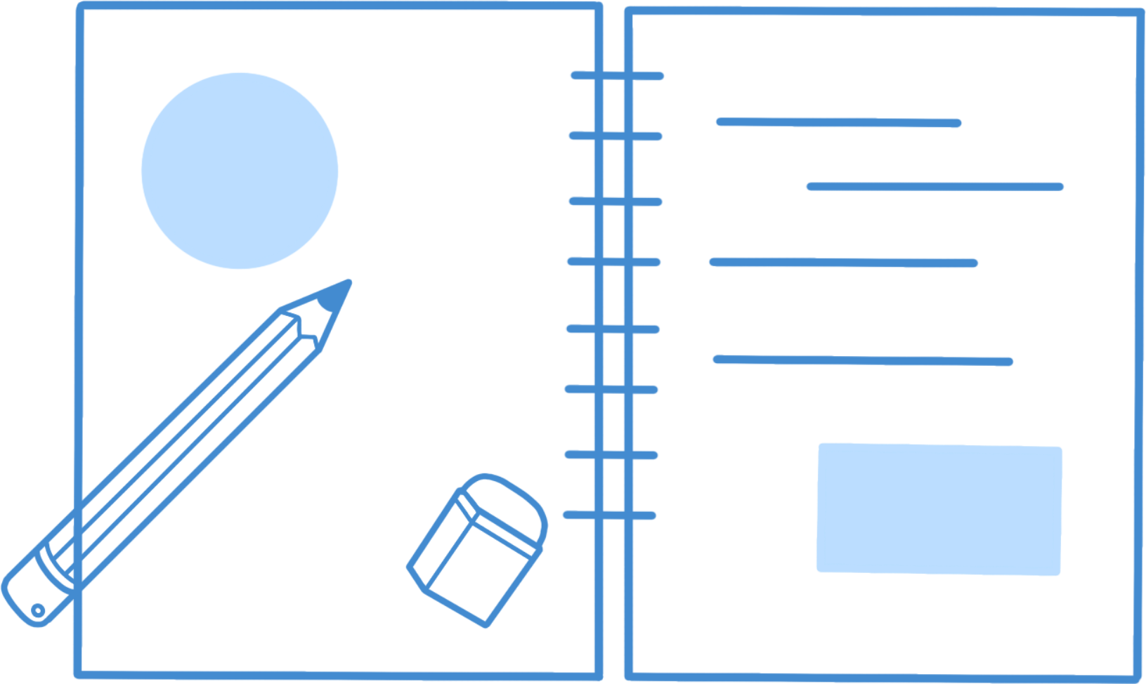 笔和本子图片大全如何画？