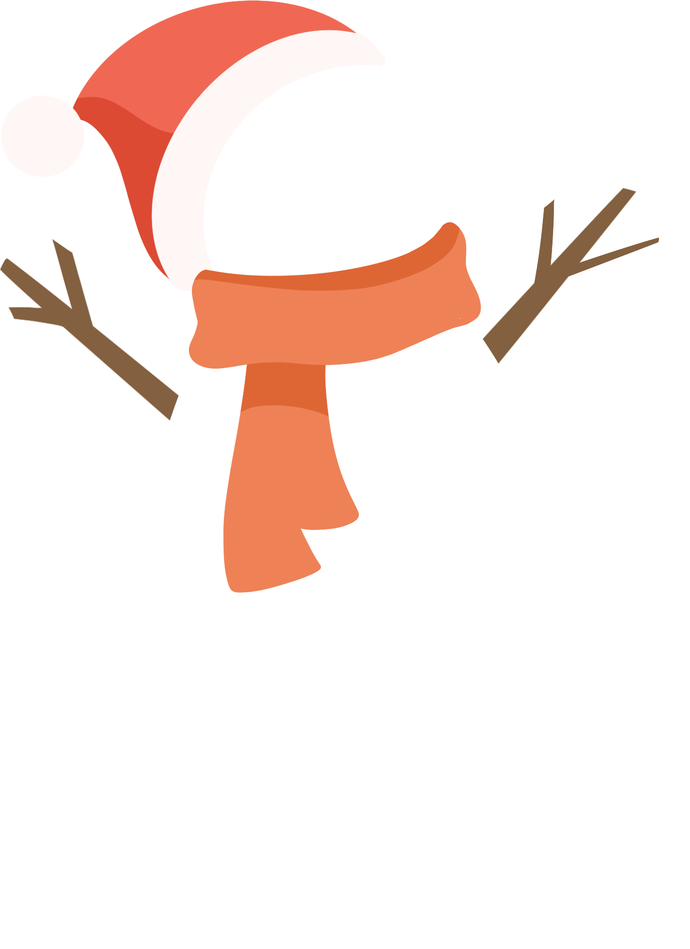 礼物雪人图片插画简单制作方法！