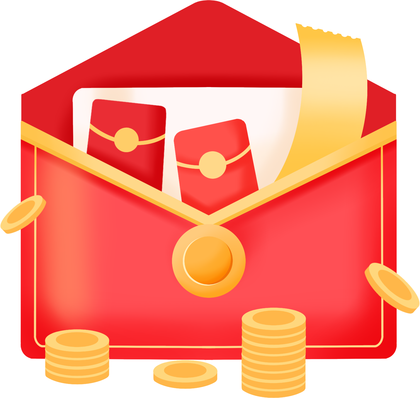 红包金币图片素材下载怎样画？