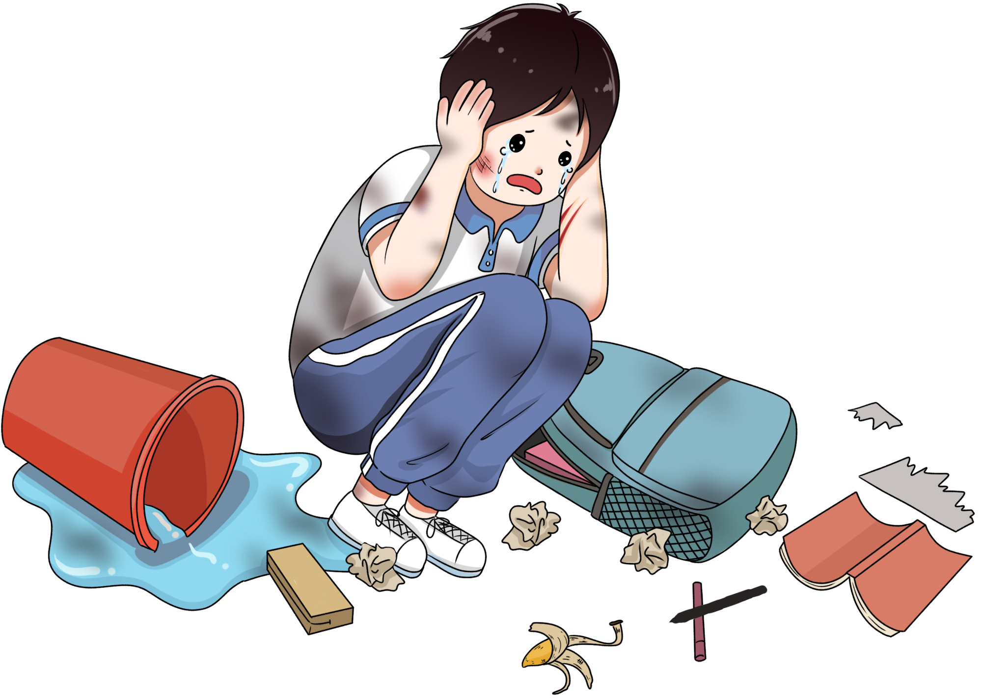 霸凌元素绘画图片创作方法!快速制作技巧!