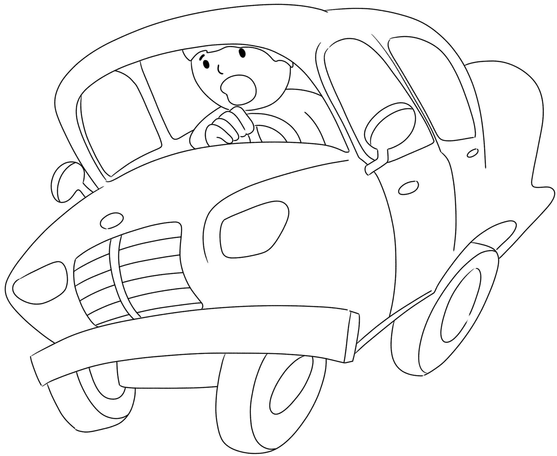 小汽车素材图怎样画？