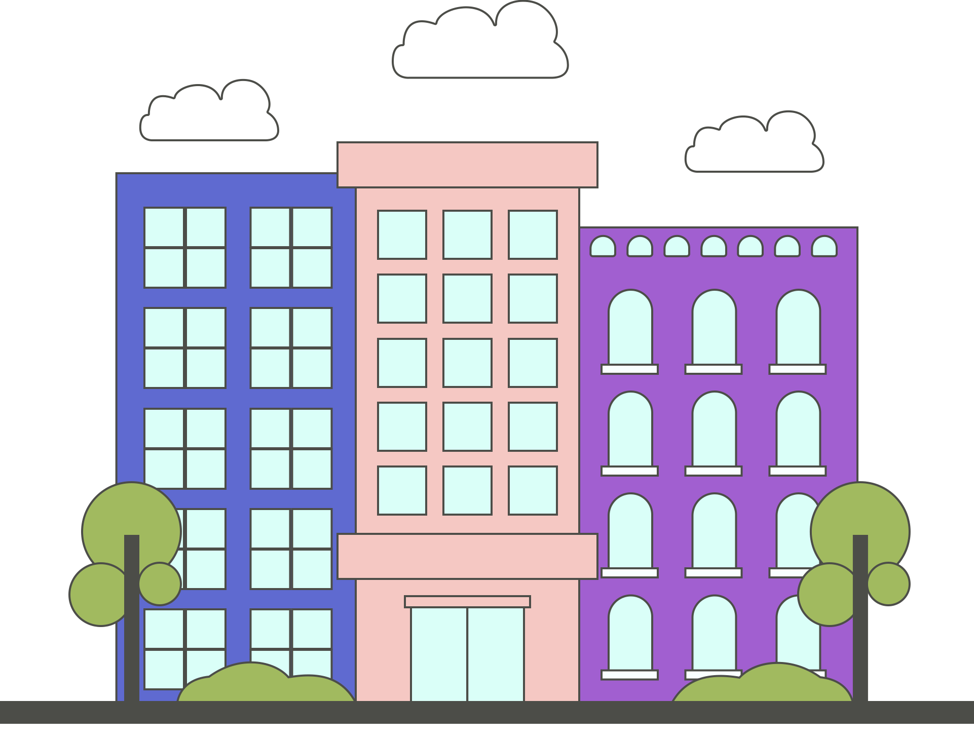 建筑插画图片怎么画?