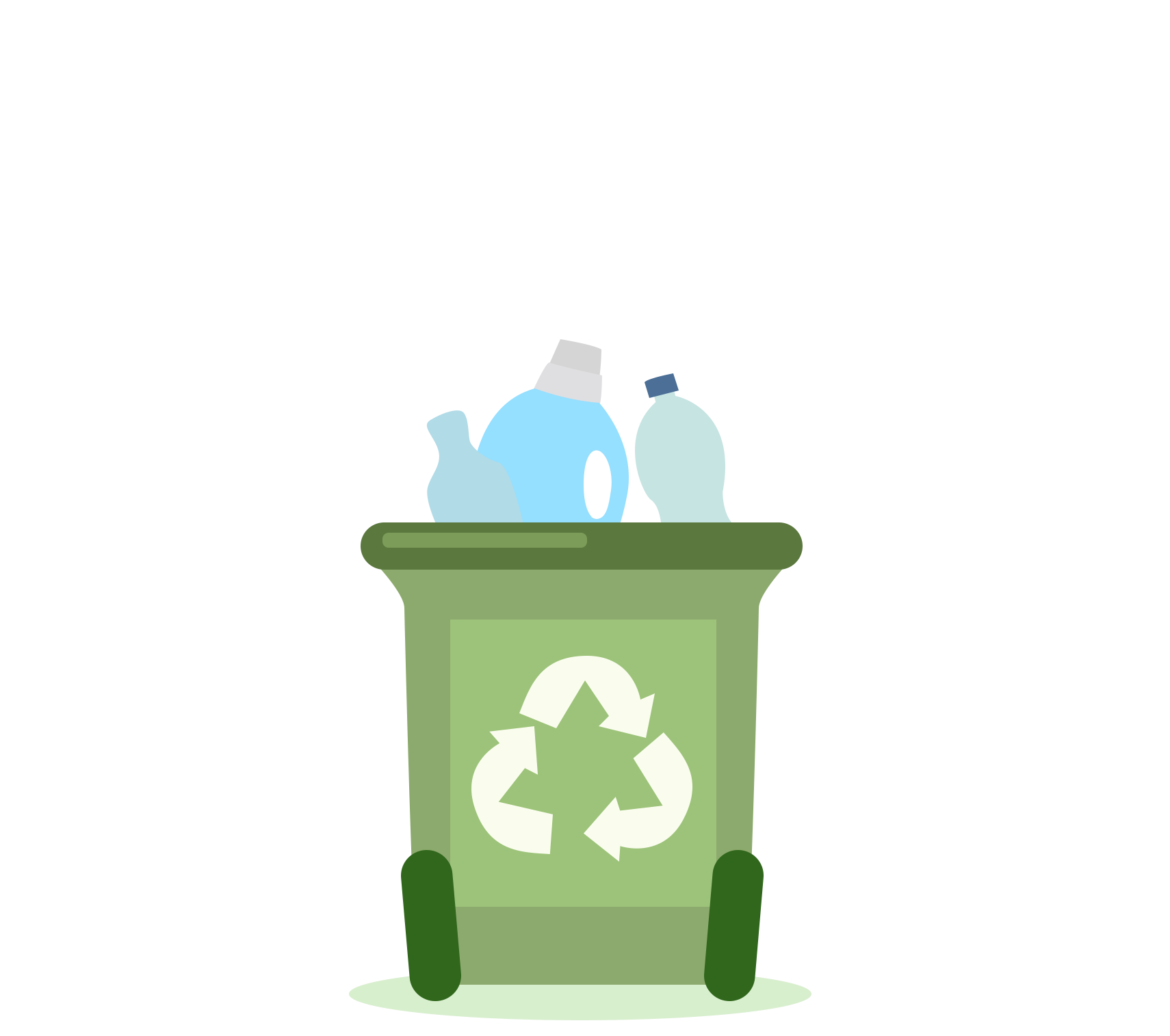 环保扔垃圾插画图片怎么画?