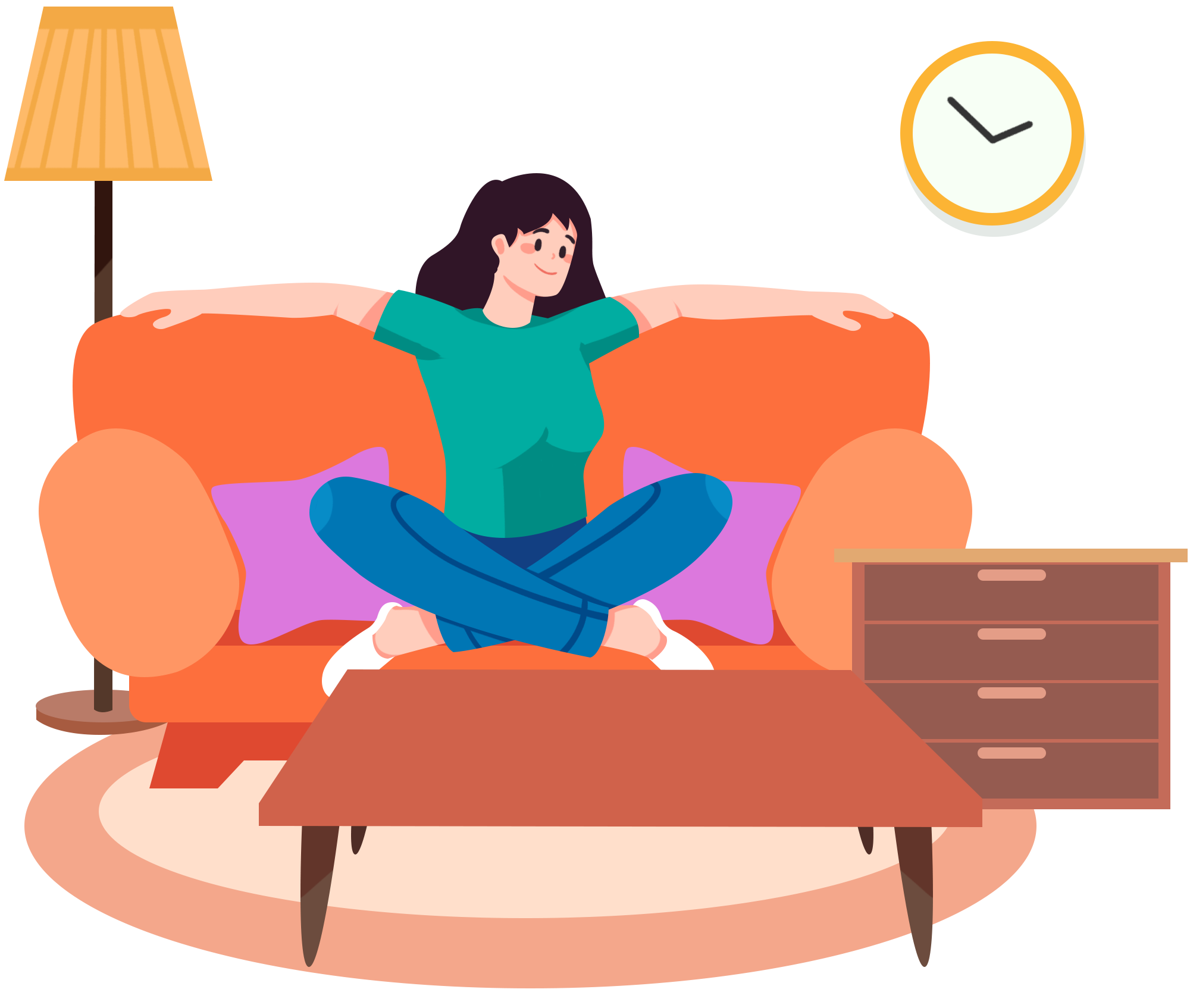 悠闲的素材怎样画？