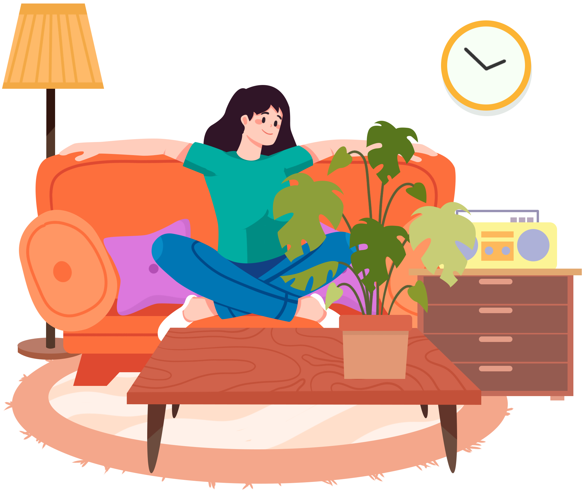 悠闲的素材怎样画？