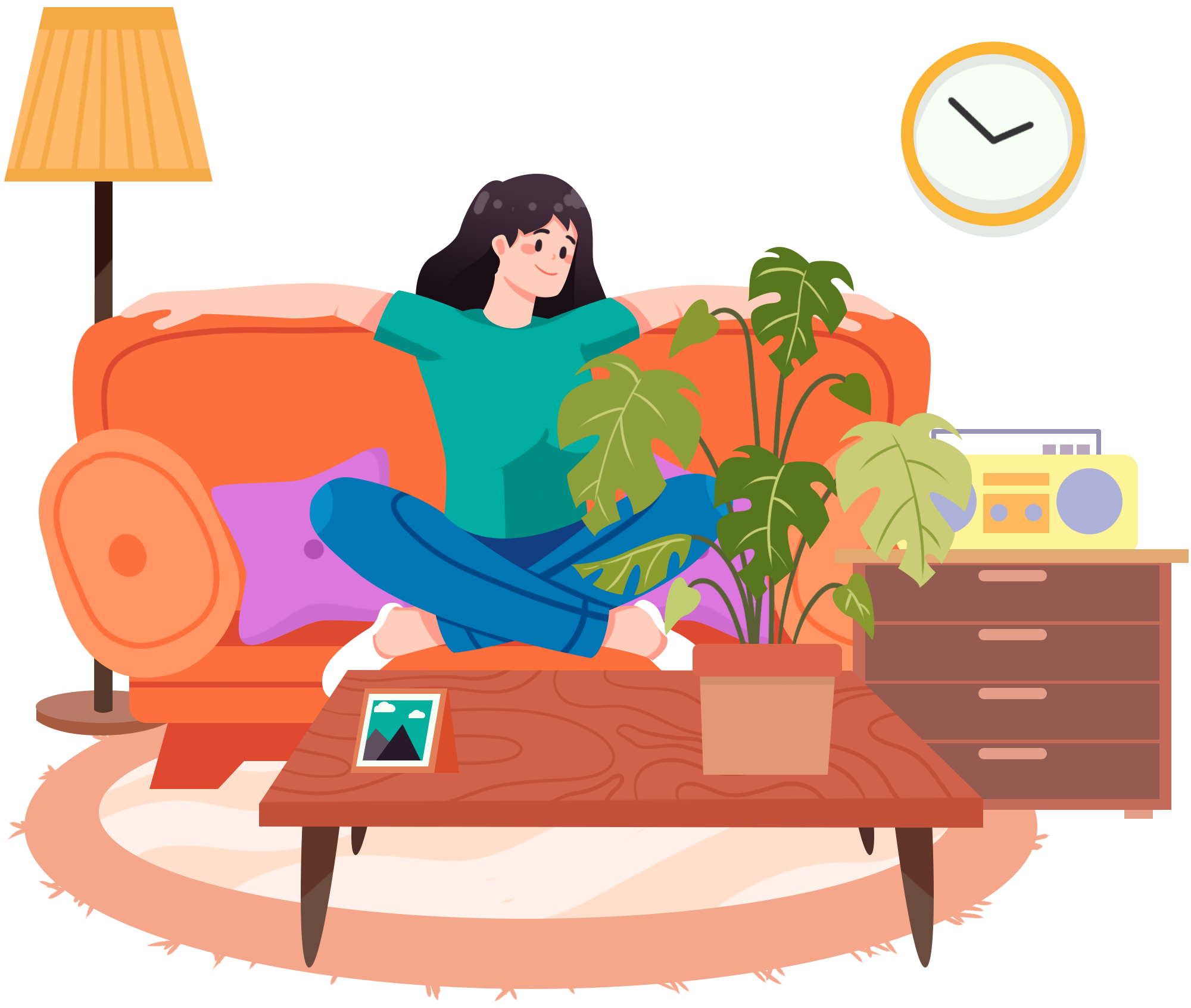 悠闲的素材怎样画？