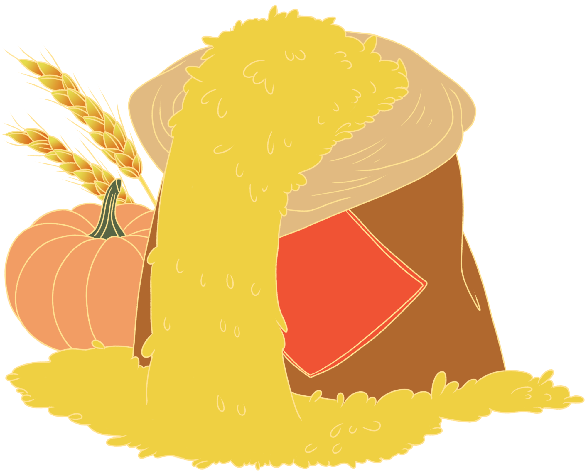 粮食 插画制作步骤！