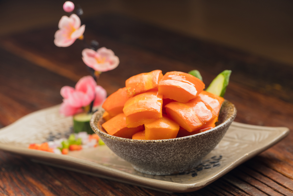 养生蜂蜜焗南瓜版权图片下载