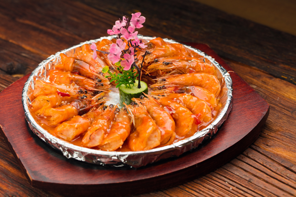 茄汁干烧油焖大虾