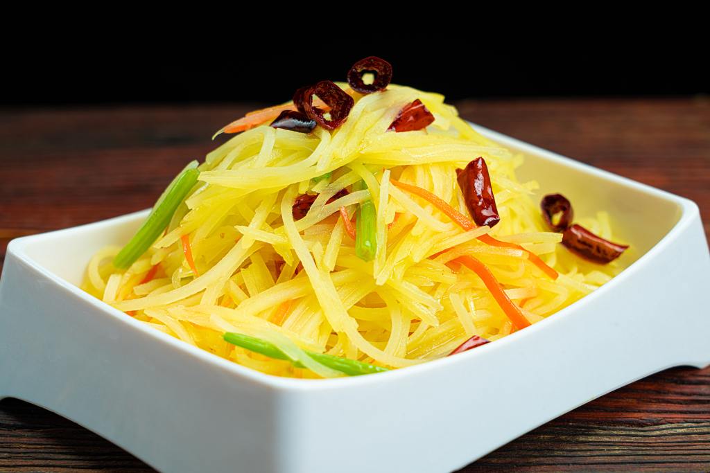 红椒酸辣土豆丝版权图片下载