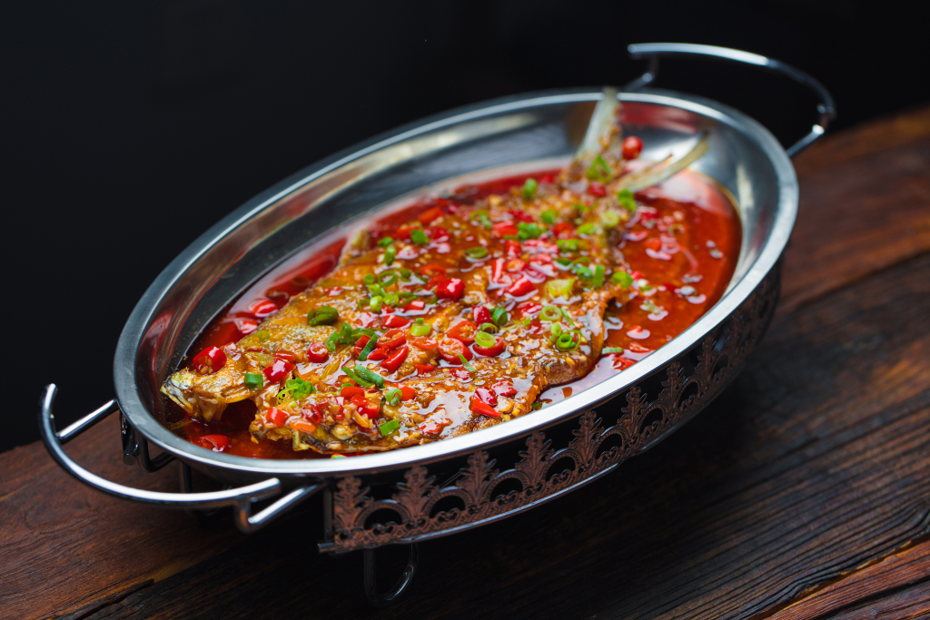 红油剁椒麻辣鱼版权图片下载