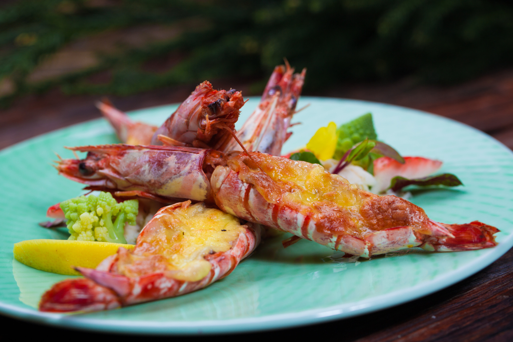 芝士焗大虾版权图片下载