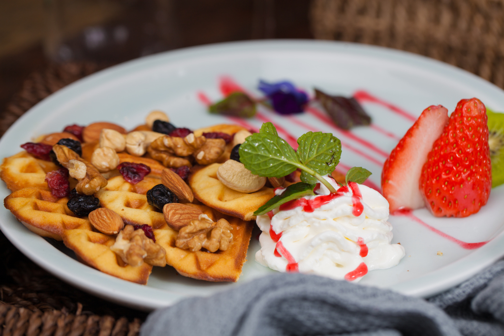 坚果华夫饼版权图片下载