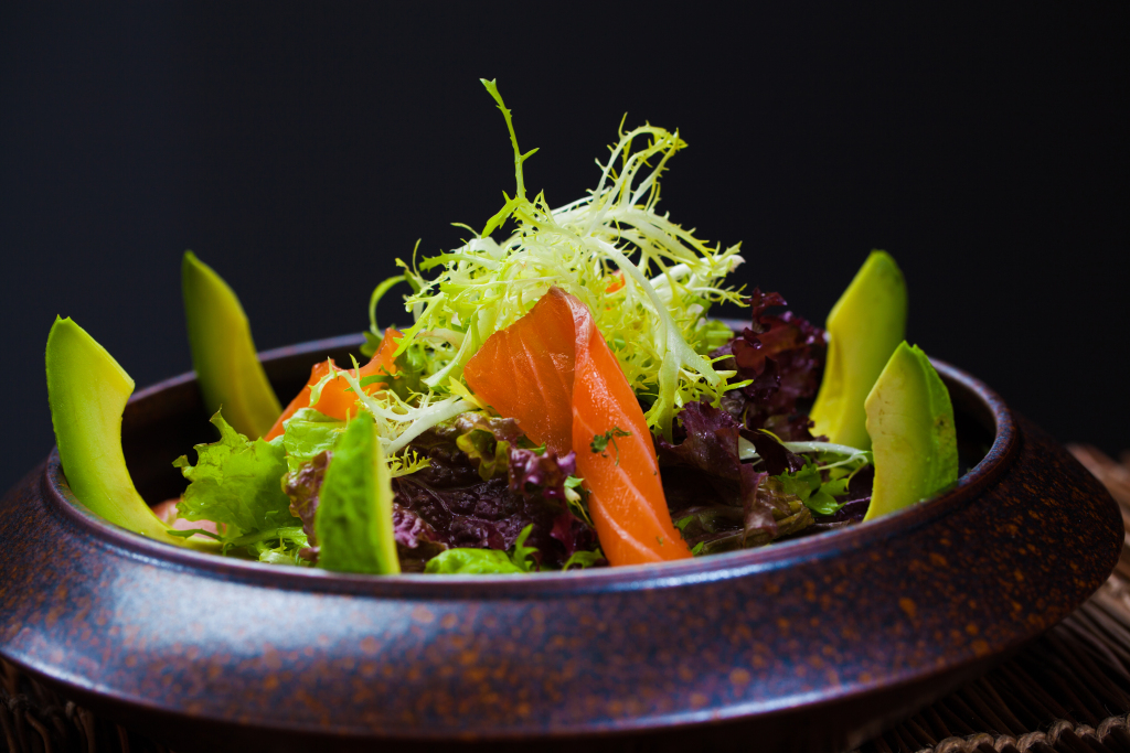 三文鱼沙拉版权图片下载