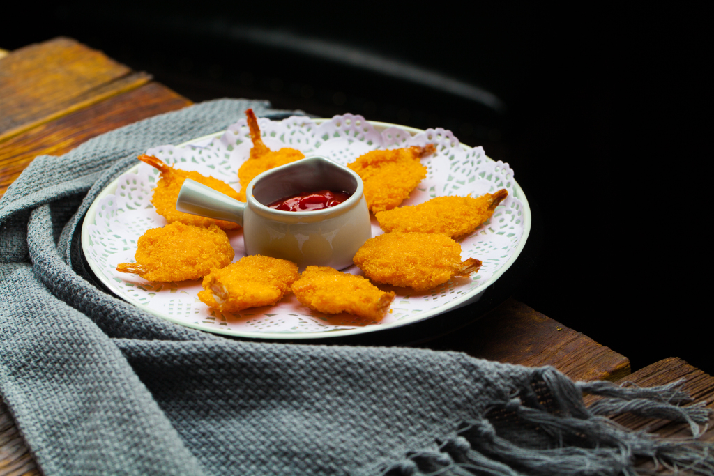 酥脆凤尾虾版权图片下载