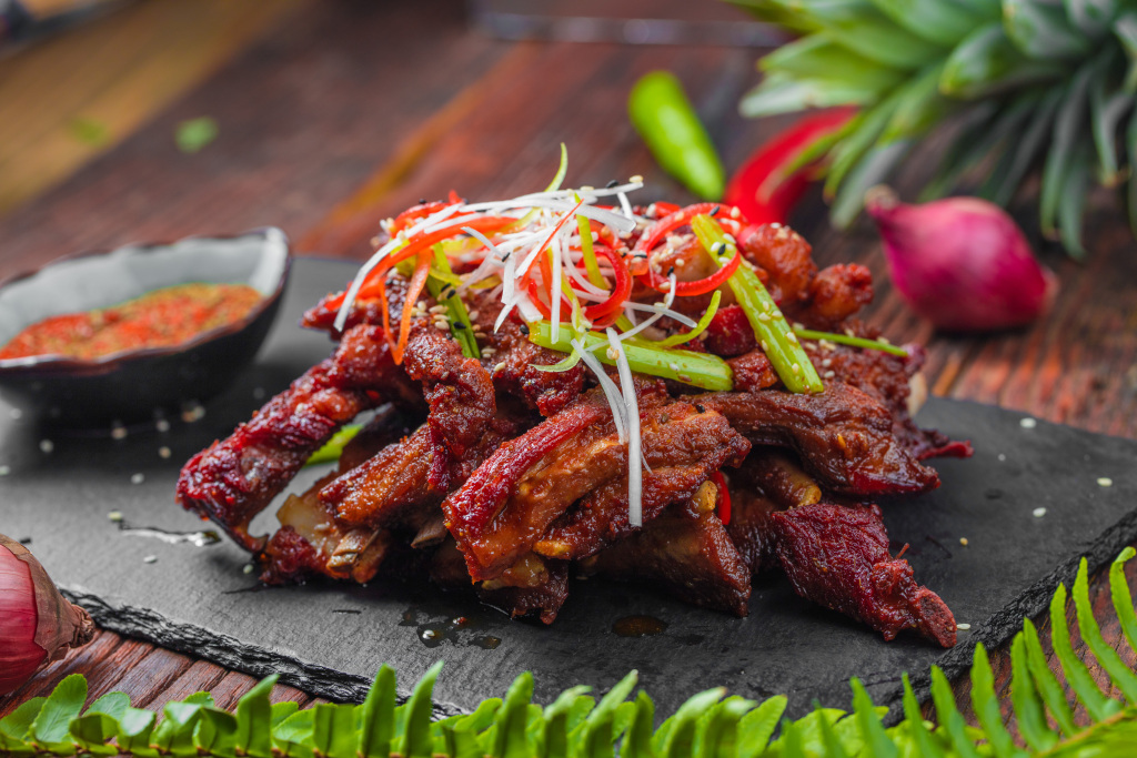 精选炙烤羊排版权图片下载