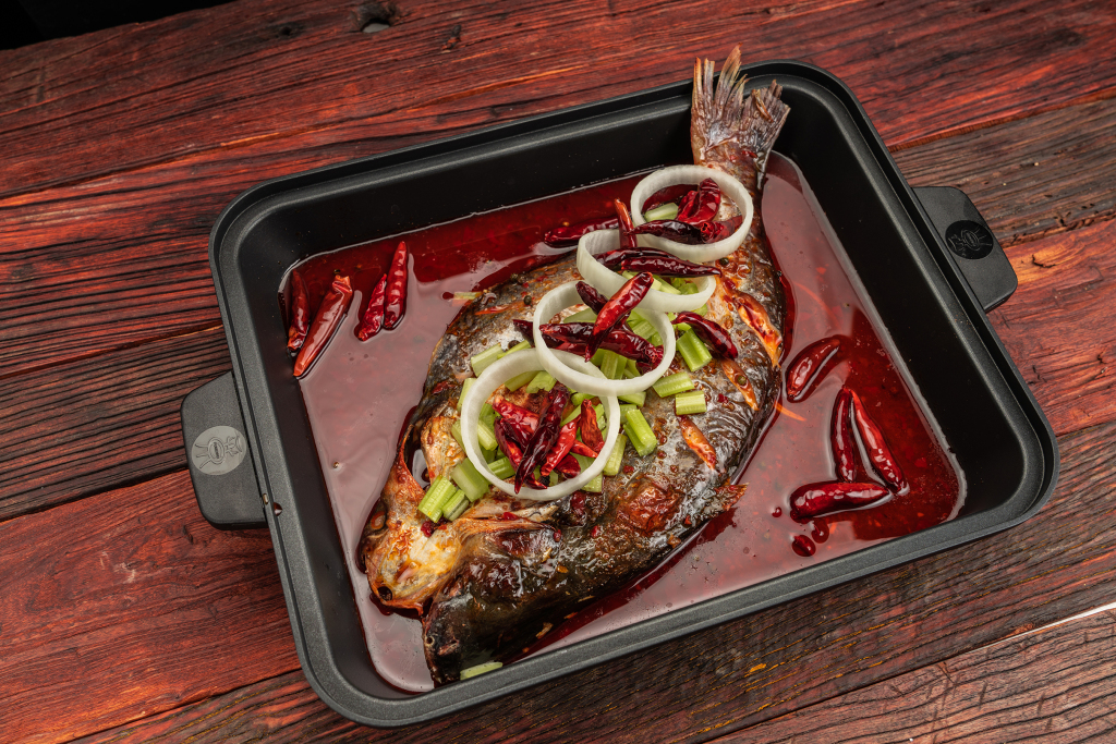 经典麻辣味烤鱼版权图片下载