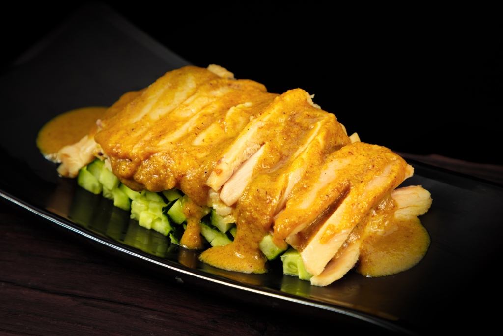 鸡排黄瓜凉拌菜版权图片下载