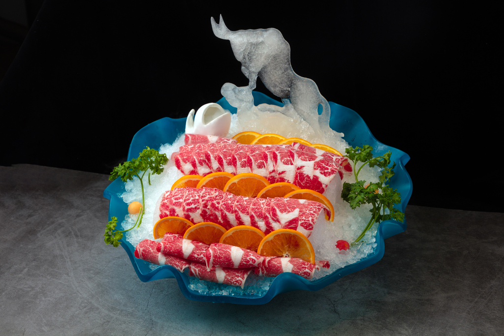 火锅伴侣雪花牛肉版权图片下载