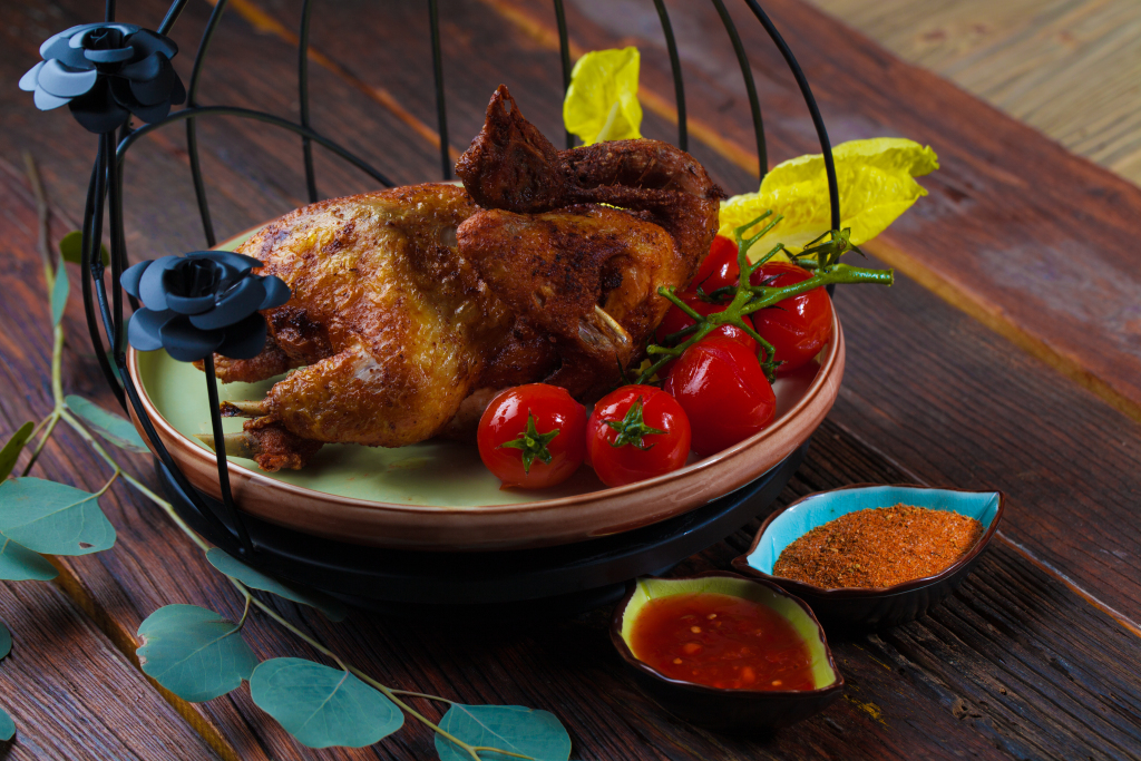 香脆蜜汁烤鸡版权图片下载