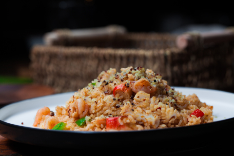 海鲜薏米炒饭