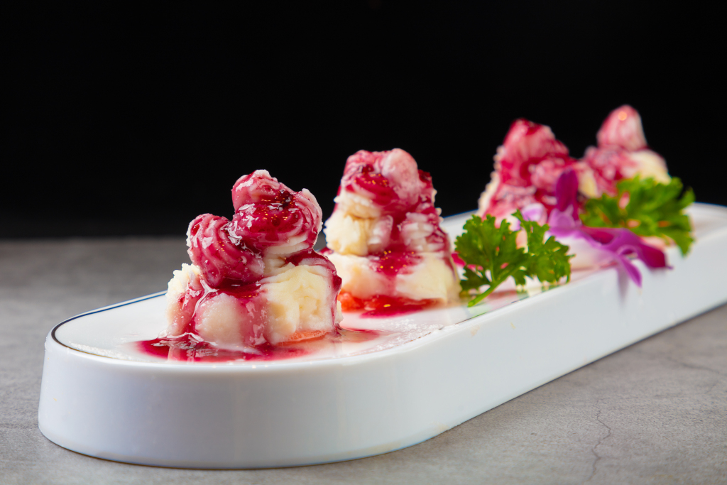 招牌蓝莓山药特写版权图片下载