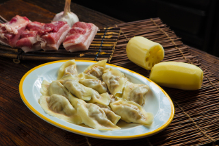 手工五花肉莲藕面食水饺