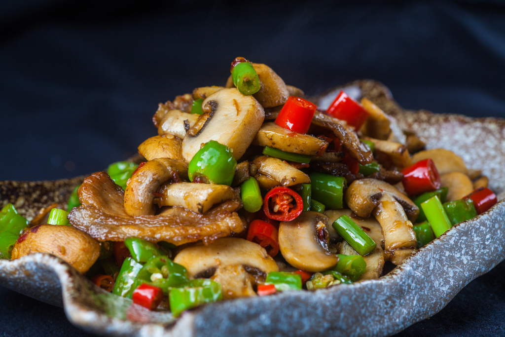 辣炒杏鲍菇版权图片下载