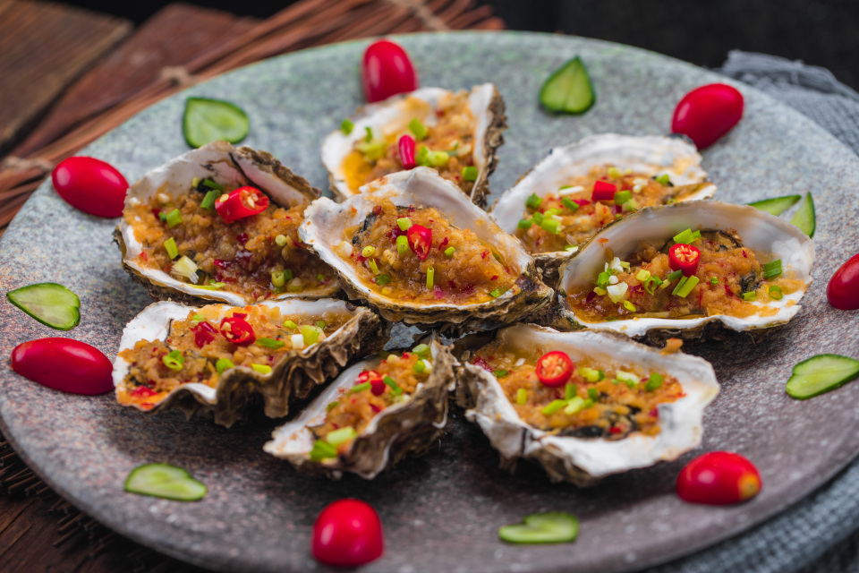 烤生蚝美味小吃