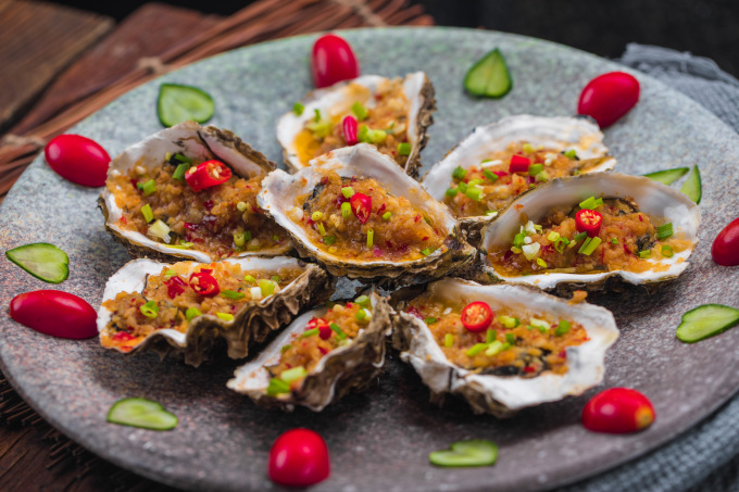 烤生蚝美味小吃