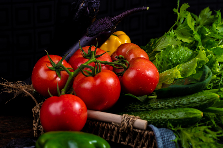各类有机健康蔬菜版权图片下载