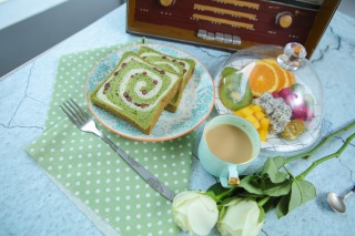 红豆抹茶吐司切片套餐