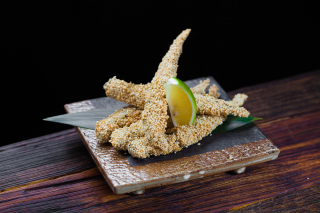 日式香酥芝麻小银鱼