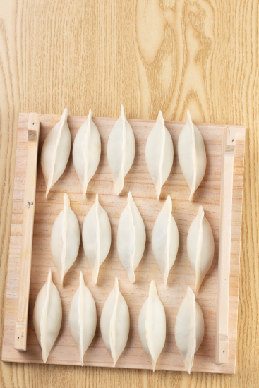 纯手工韭菜水饺