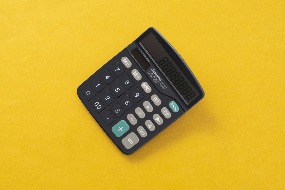 办公用品计算器实拍图