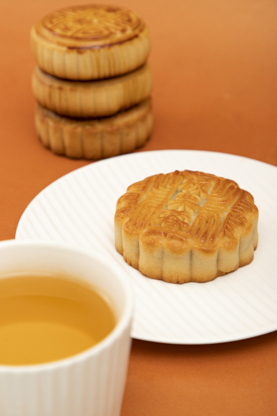 广式手工月饼和茶水