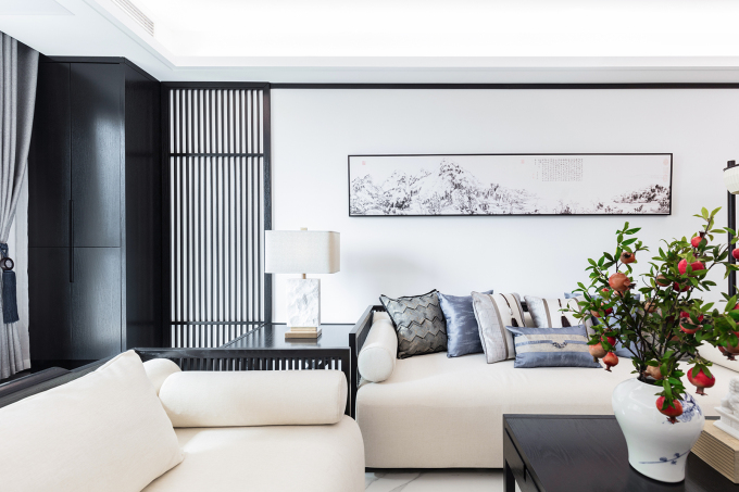 新中式简约客厅布置效果图