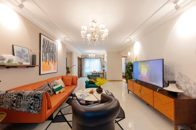 新现代风装修风格客厅图