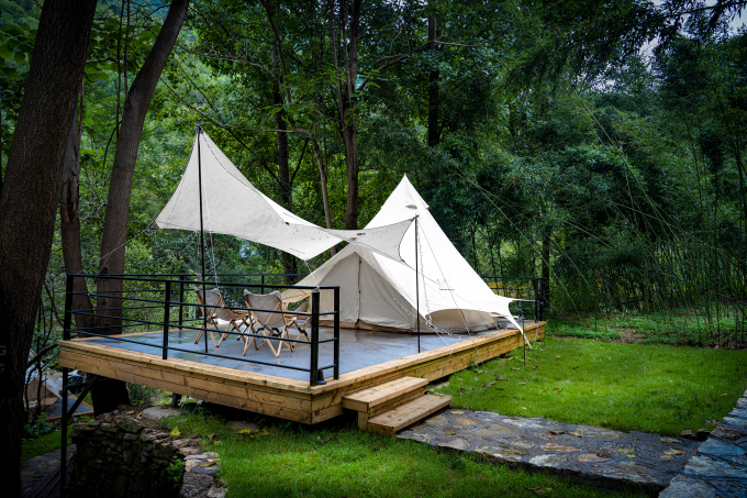 户外野餐帐篷露营图片