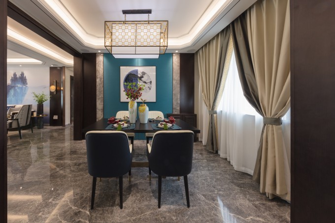 混搭风格暖色调客厅高清图