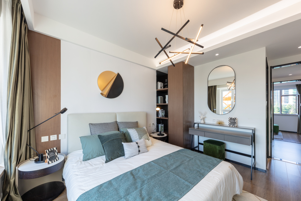 创意现代风卧室装修版权图片下载