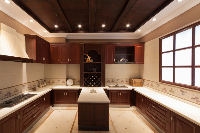 新中式整体厨房装修风格展示图
