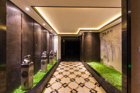 新中式高档典雅酒店走廊