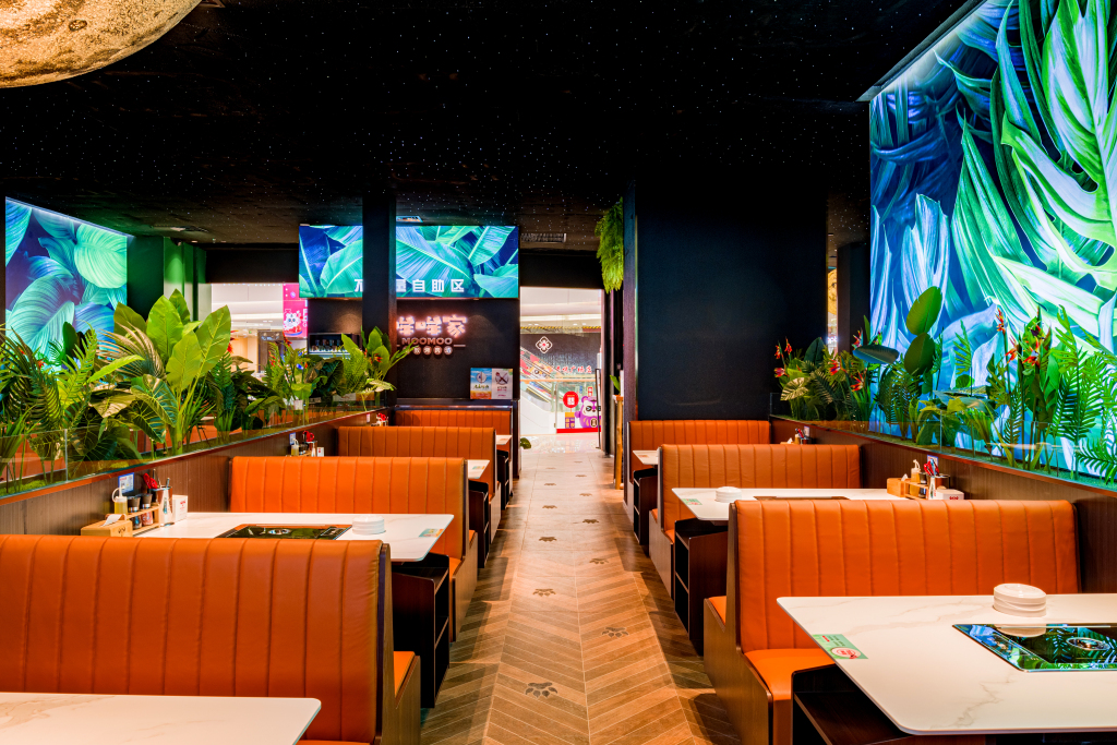 哞哞家装修餐厅过道实拍图版权图片下载