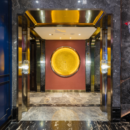 餐厅大理石走廊实拍图