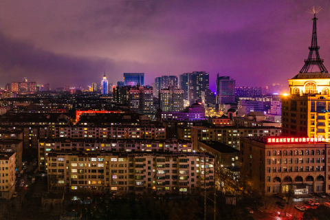 都市城市繁华夜景图片