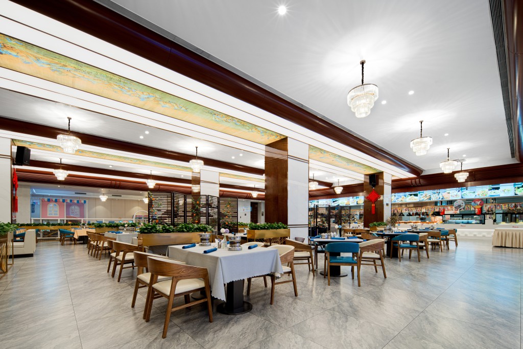 高档酒店就餐大厅高清图版权图片下载