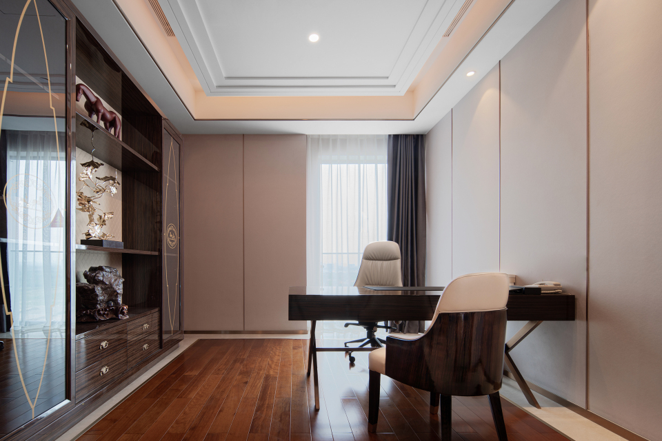 棕色系商务酒店办公区高清图