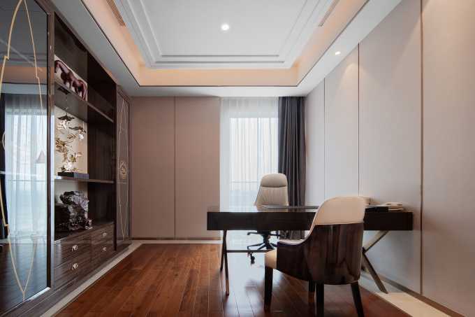 棕色系商务酒店办公区高清图